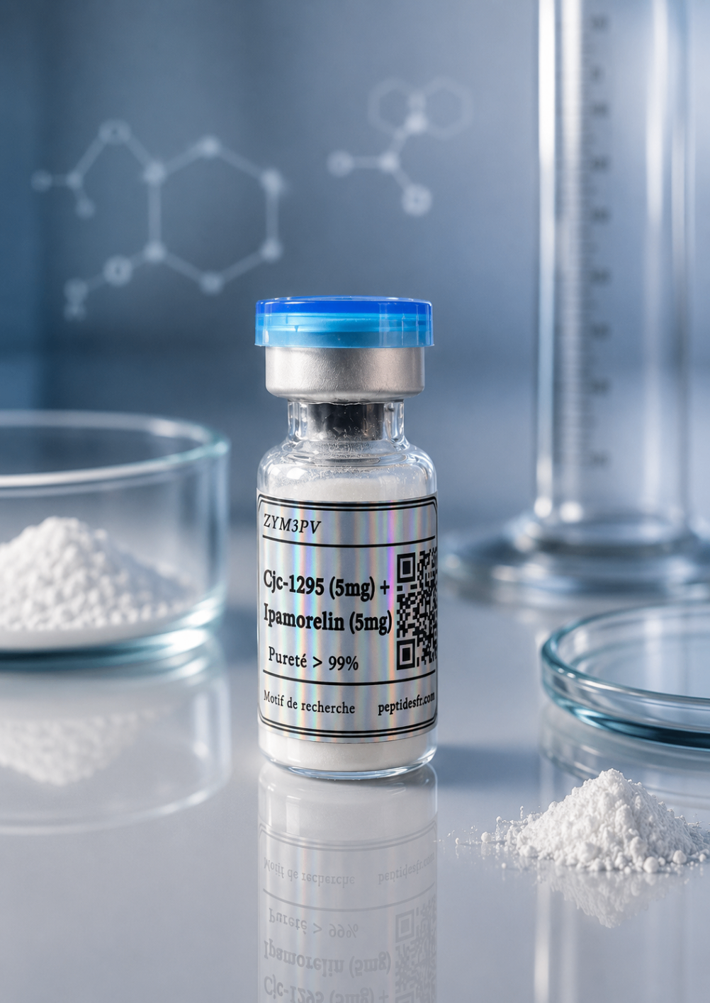 Flacon CJC-1295 + Ipamorelin — Research Use Only